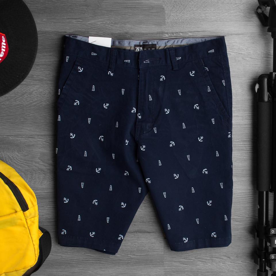 quần sọt nam họa tiết nhỏ