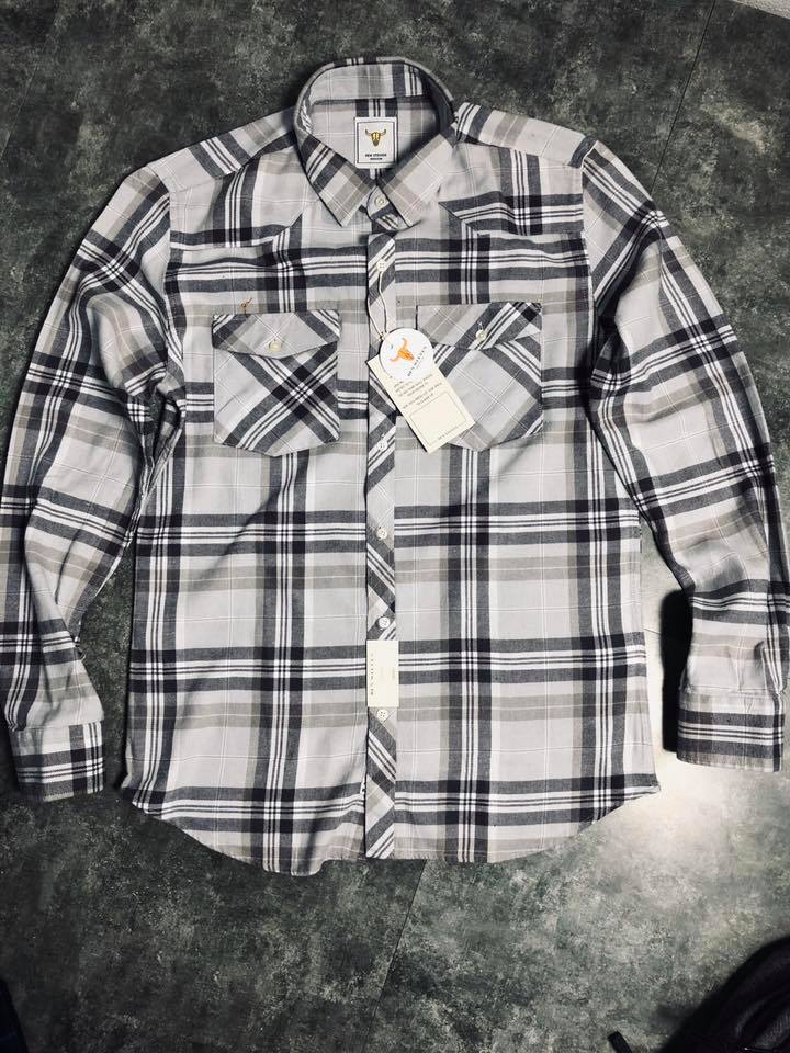 áo sơ mi caro dài tay