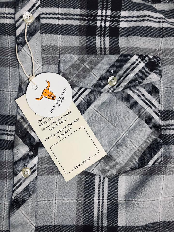 áo sơ mi caro dài tay