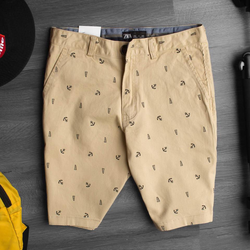 quần sọt nam họa tiết nhỏ