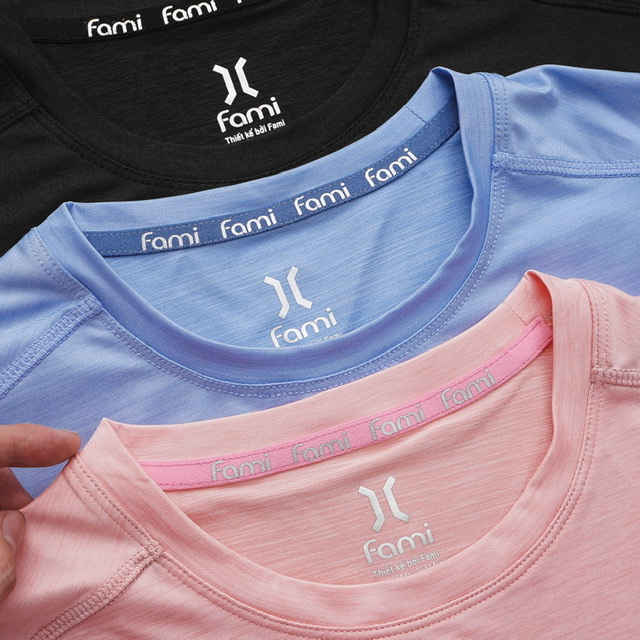 Áo thun thể thao Fami Linear Logo mẫu mới 2020, có bigsize