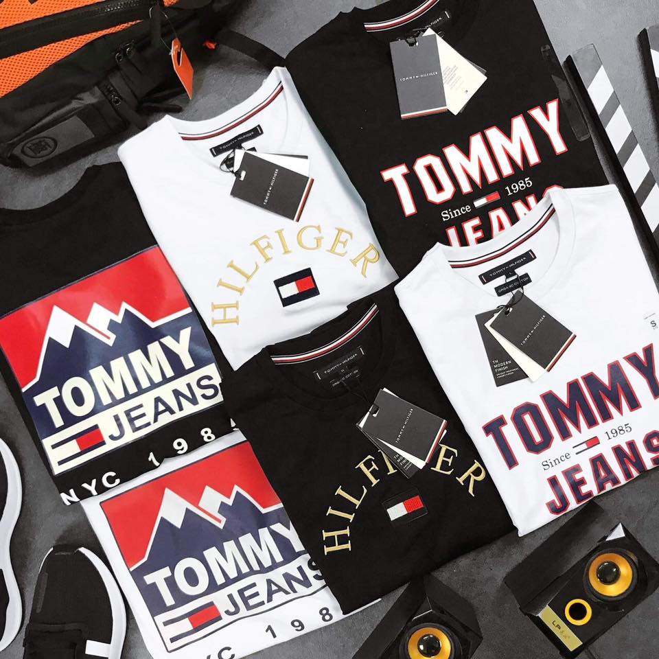 áo thun cotton tommy
