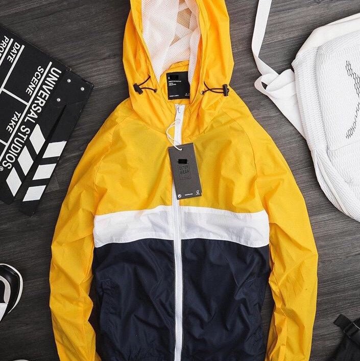 Khoác gió 2 lớp LC color block