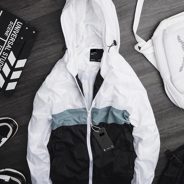 Khoác gió 2 lớp LC color block