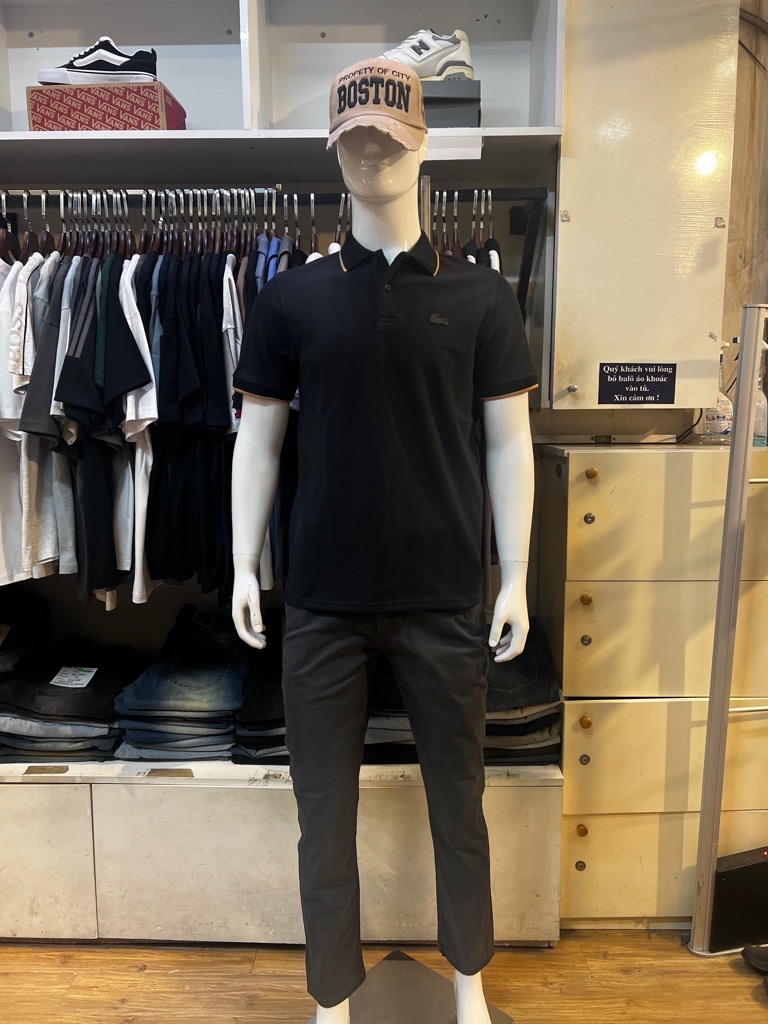 Áo polo Buberry đen mẫu mới Tết 2025