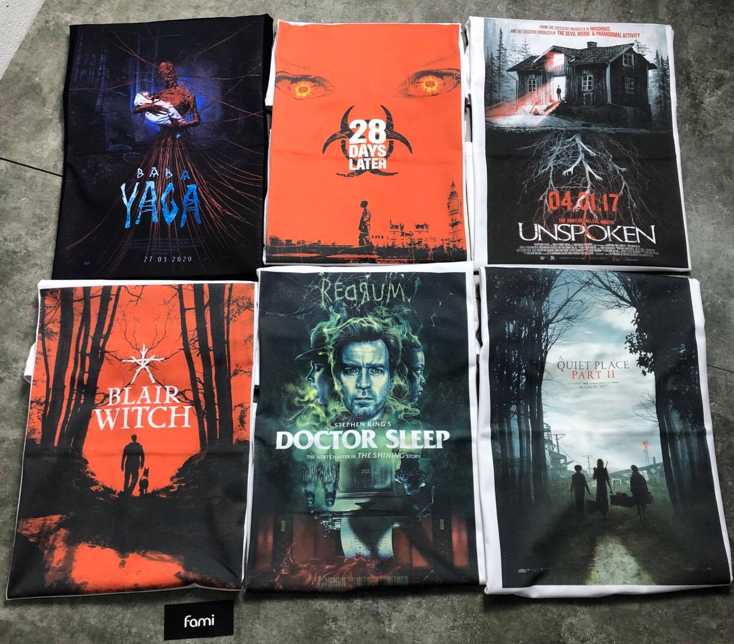 áo thun in chủ đề kinh dị