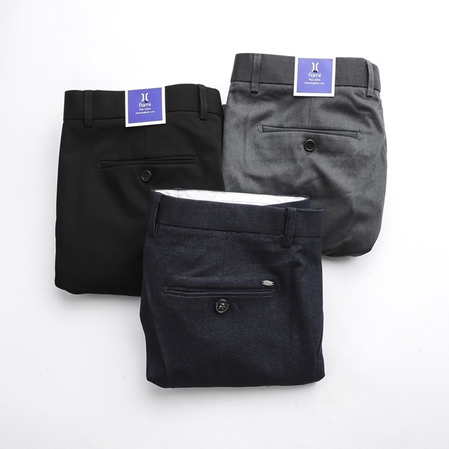 Quần âu màu xám slinfit Fami, có bigsize