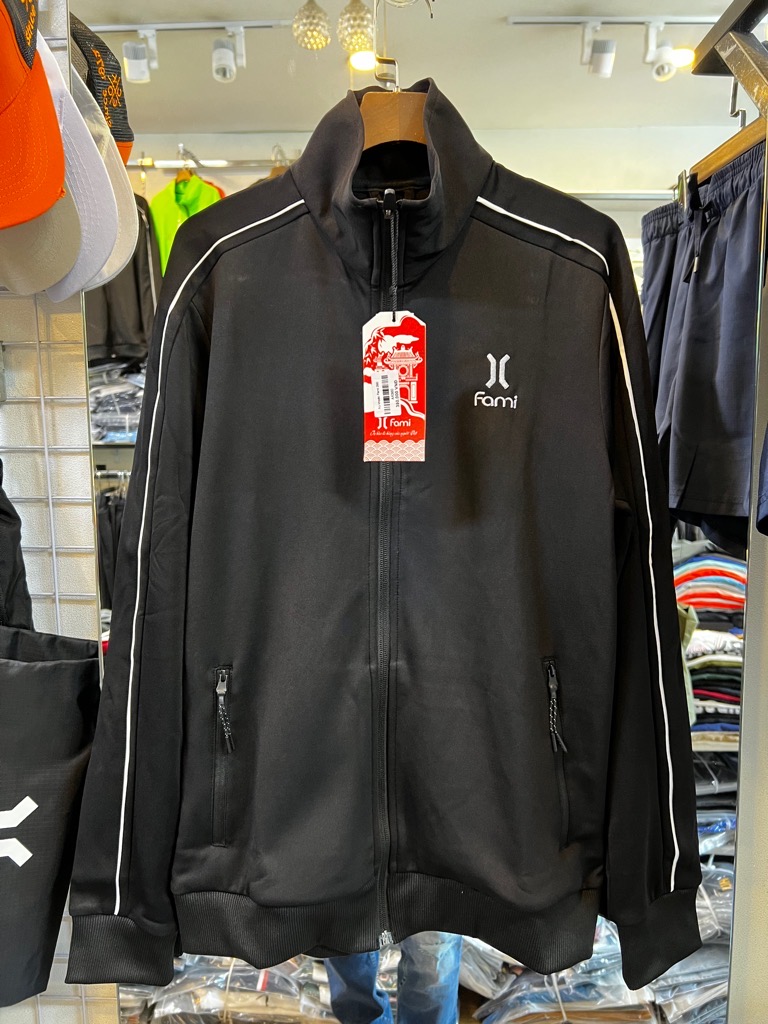 Áo khoác thun 1 lớp không nón, phối tay (có bigsize)