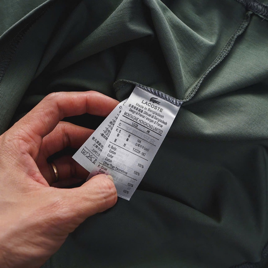 Áo thun coton lacoste mẫu mới 2025 màu trắng