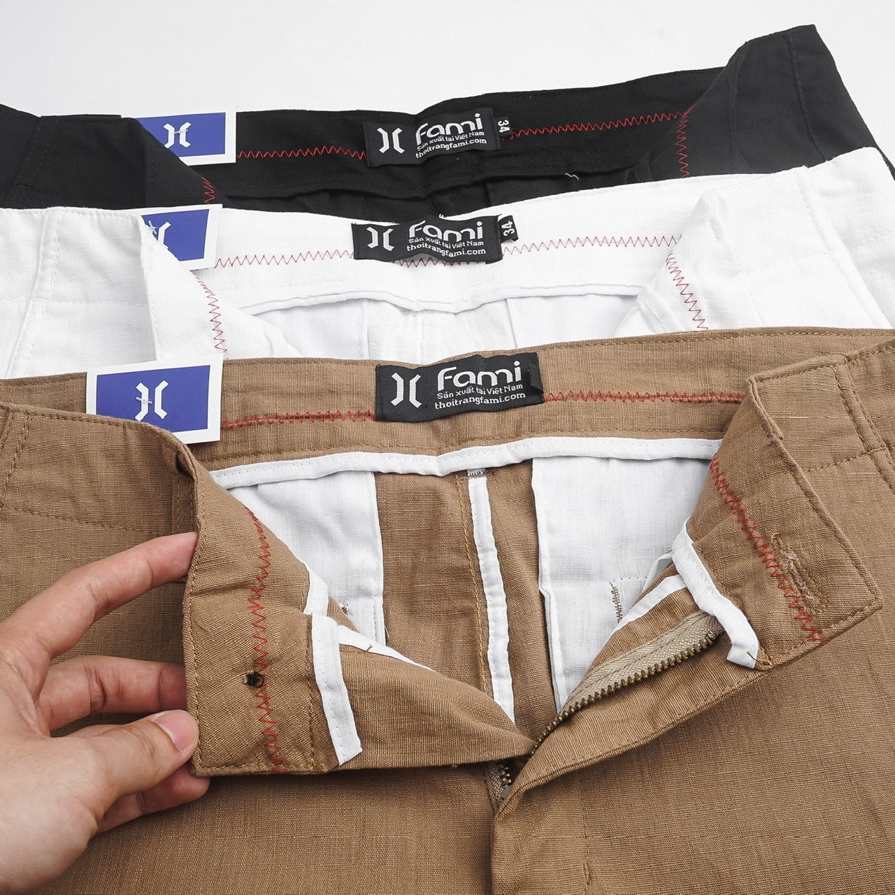 Quần đùi Linen Nam, có bigsize