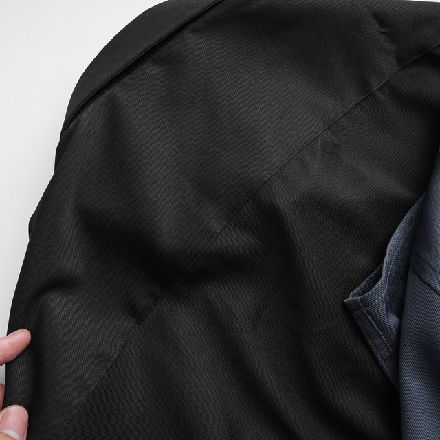 Sơmi Đen dài tay Nam gân chéo, có bigsize