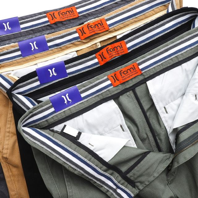 Quần short kaki chinos CAROLLA màu vàng bò, có bigsize