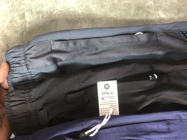 Quần thể thao vải dù phối màu lưới, có bigsize