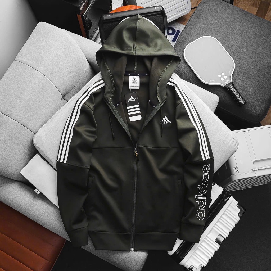 Áo khoác Nam adidas vải thun1 lớp
