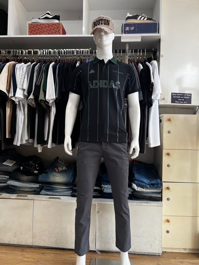 Áo polo Buberry đen mẫu mới Tết 2025