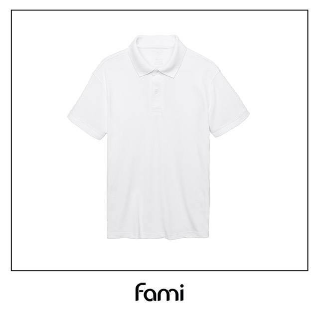 Áo polo slimfit Fami - Màu xanh
