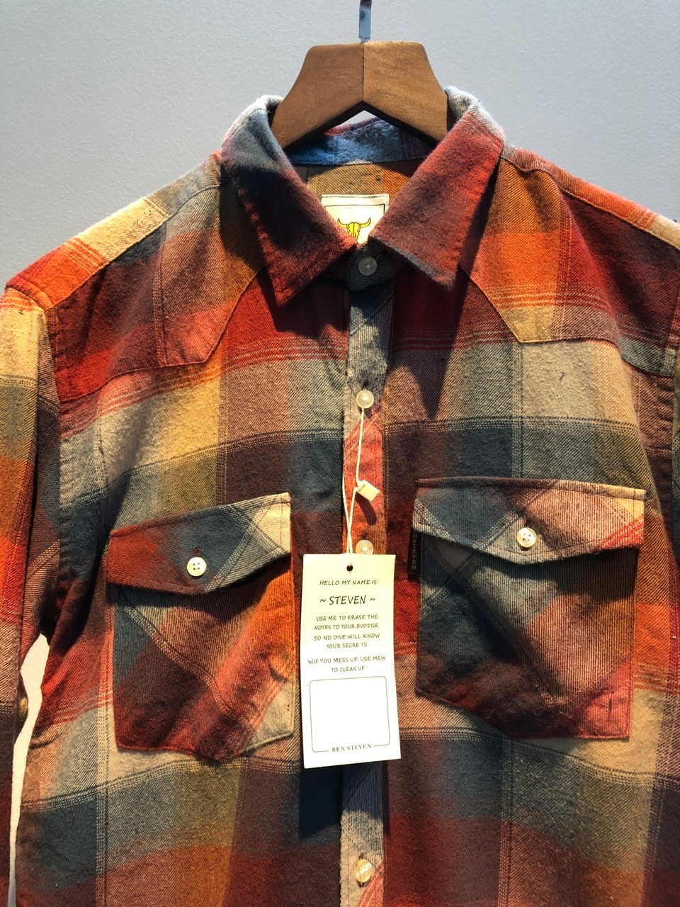 Sơmi flanel dài tay Nam