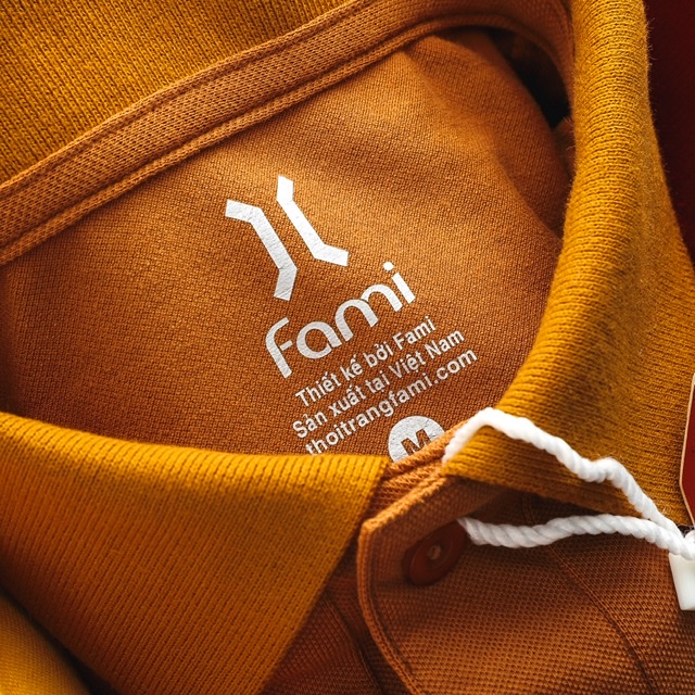 Áo polo slimfit Fami - Màu đen