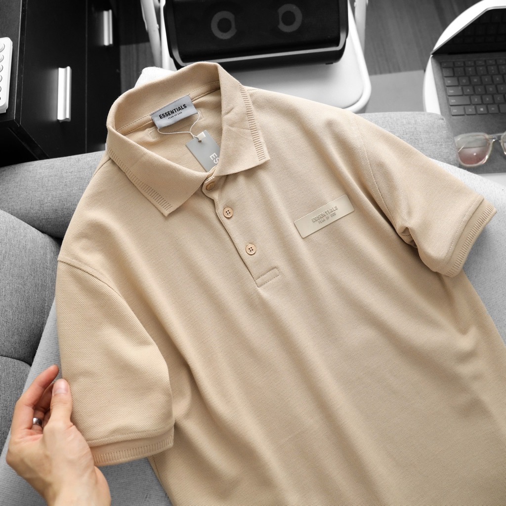 Áo polo Nam Essentials màu đen