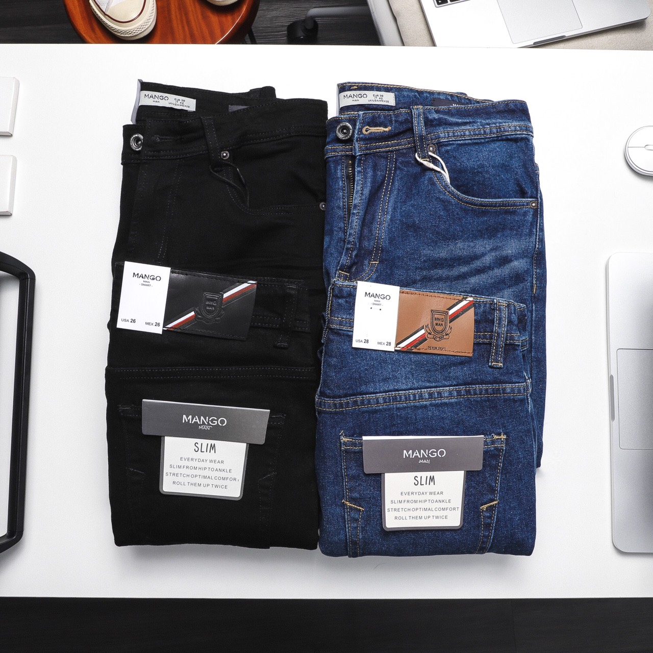 Quần jean Mango slimfit