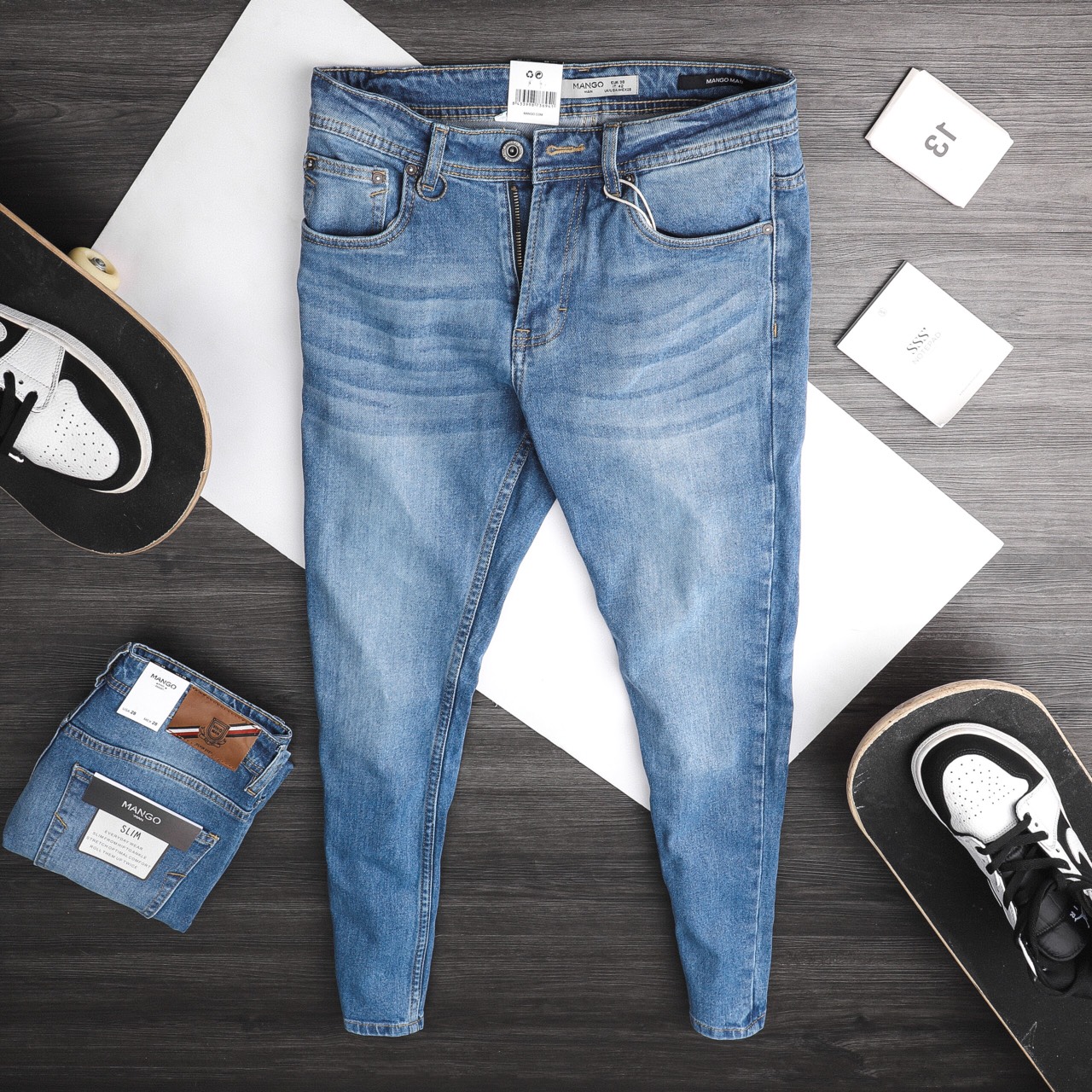 Quần jean Mango slimfit