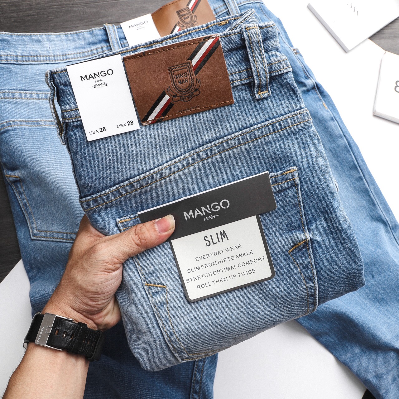 Quần jean Mango slimfit