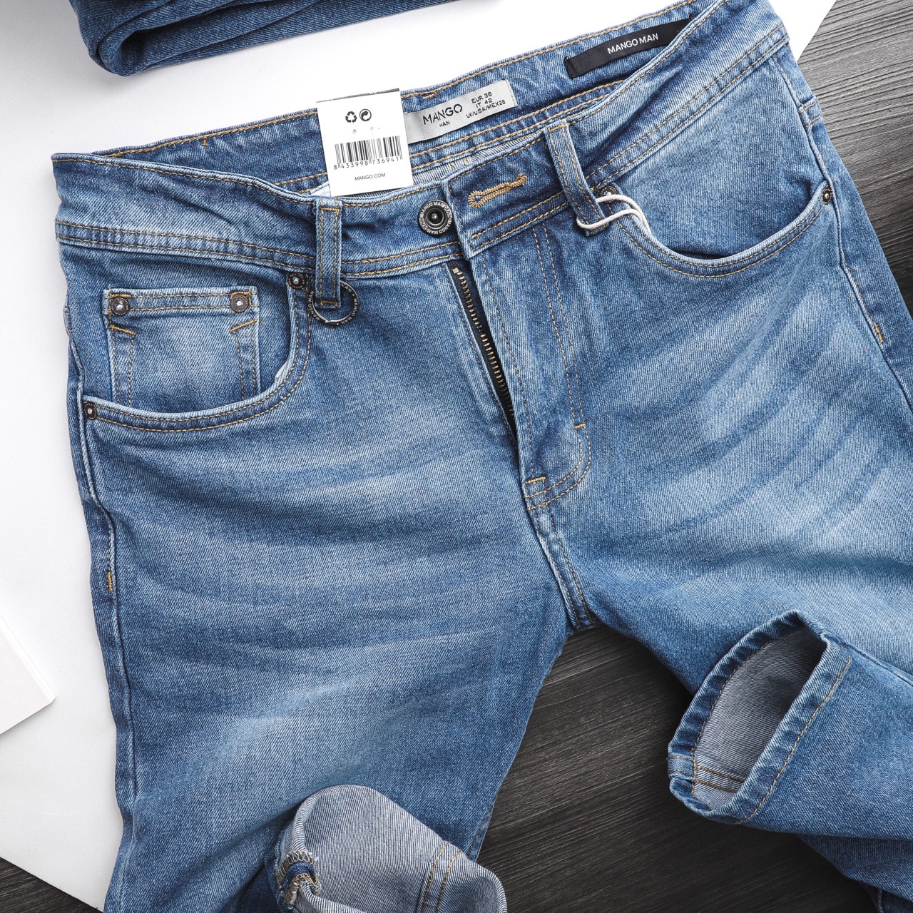 Quần jean Mango slimfit