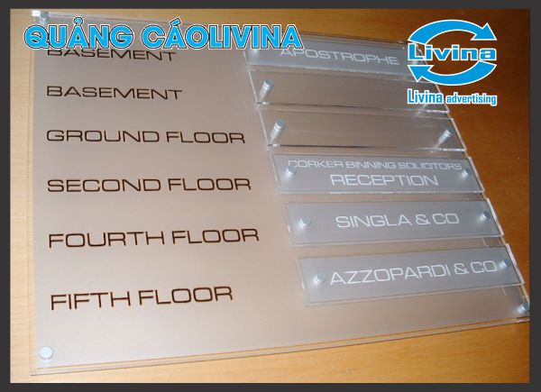 Biển chỉ dẫn directory-building bằng inox