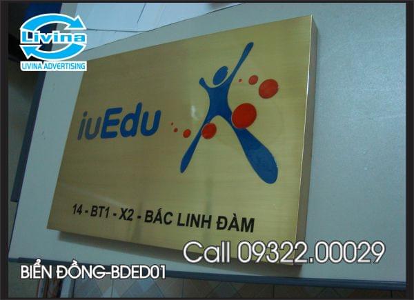 Biển công ty bằng đồng-Mẫu BDED01