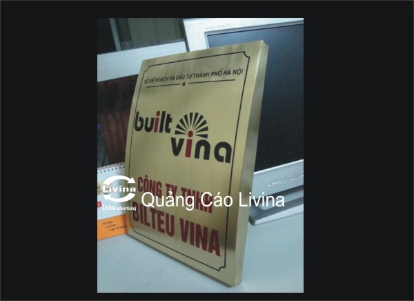 Biển đồng công ty Built Vina