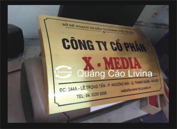 Biển công ty mẫu Xmdia