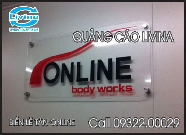 Biển Quầy Lễ Tân online