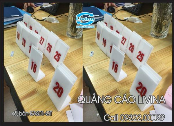 Biển Số bàn mica -BSB-AS01-GT