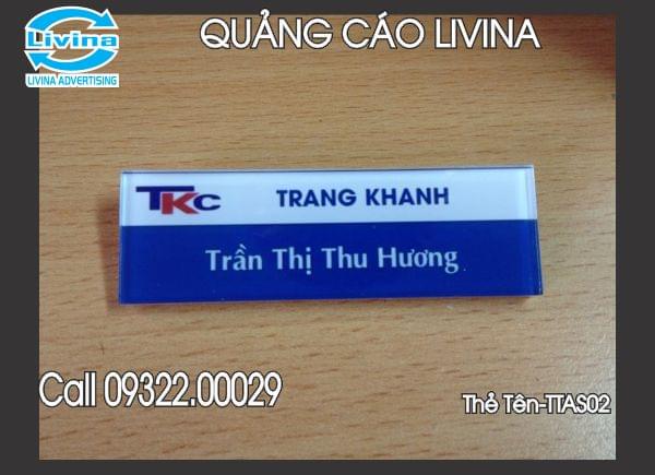 Thẻ tên nhân viên -TTAS02