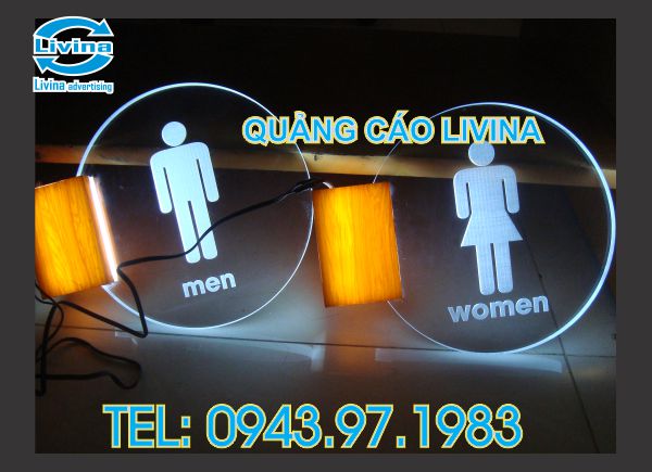Biển WC có led Siêu Sáng