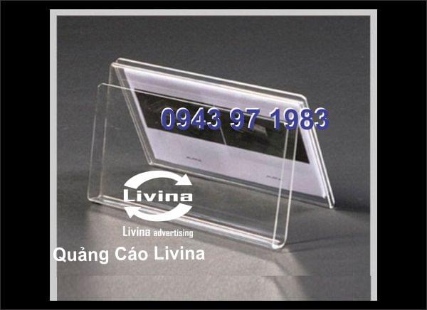 Gia công kệ đựng danh thiếp mica