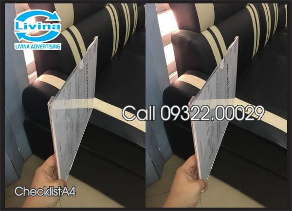 Checlist A4 -kiểu dán lên tường