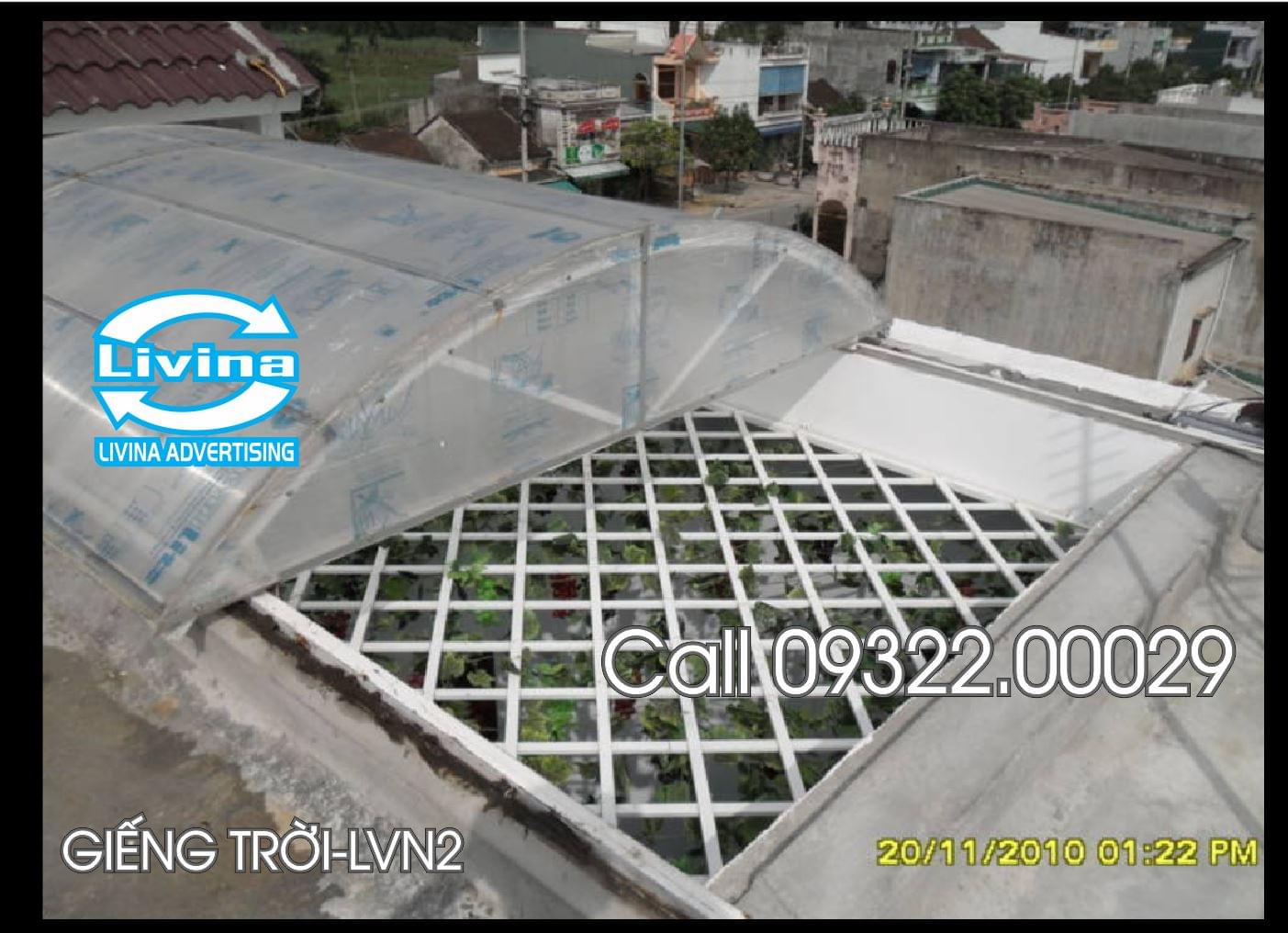 Giếng trời bằng mica