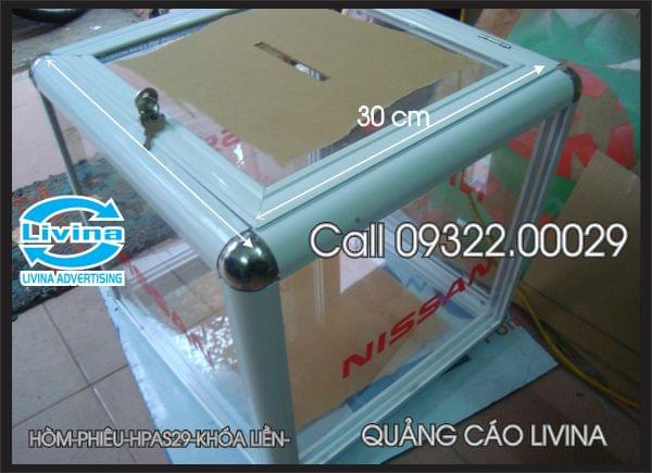 Hòm phiếu HPAS29-Mẫu Khóa Liền