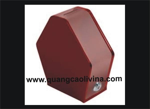 Gia công thùng phiếu mica đa giác