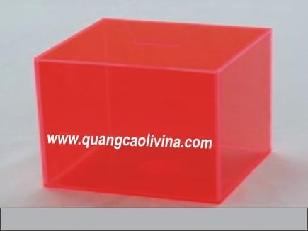 Hòm phiếu mica màu đẹp