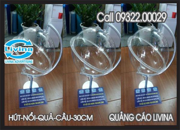 Hút nổi mica trong -Cầu 30
