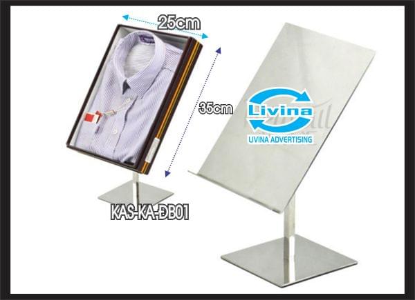 Kệ mica để mẫu áo để bàn -KAS-KA-DB01
