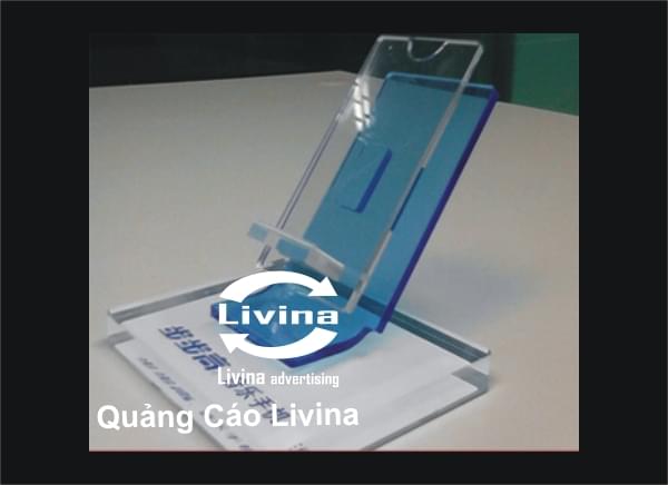 Gia công kệ đựng điện thoại mica