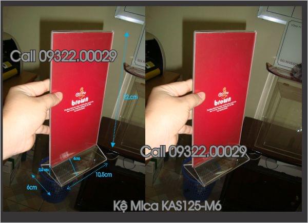 Kệ Menu Mica KAS 125-A6