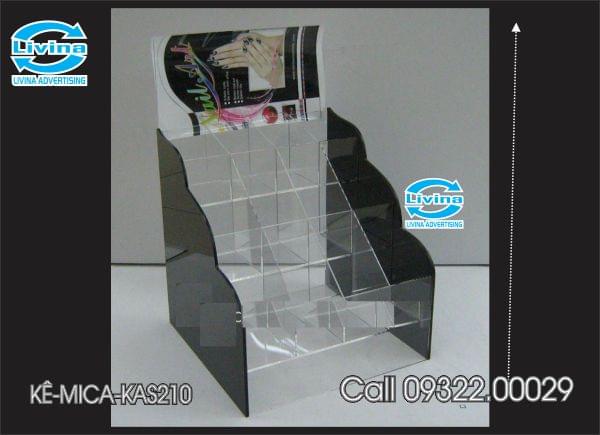 Kệ mica KAS210-kệ mica đựng mẫu sản phẩm