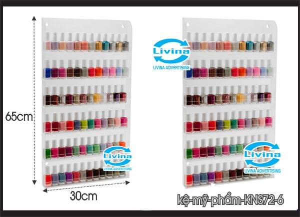 Kệ mỹ phẩm nước sơn móng tay treo tường KNS72-6