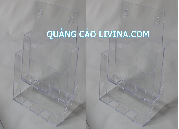 Kệ Mica treo tường 2 ngăn
