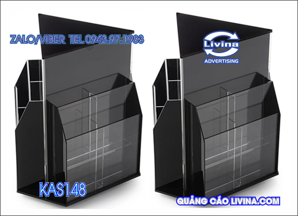 Kệ mica xoay KAS 148 , 3 Mặt