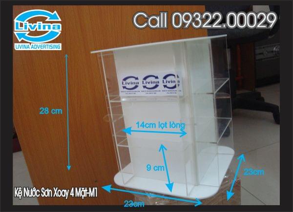 Kệ Nước Sơn Móng tay-KNS-xoay 4 mặt